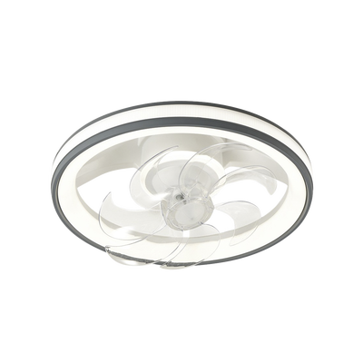 Ventilador de Techo con Luminario LED de  110 V CA 50/60 Hz /  88 W /4500 Lm / 6500 - 4 000 - 2 700 K /3 Tonos de Luz / 500 mm / 6 Velocidades / Dimeable /Color Blanco y Gris.