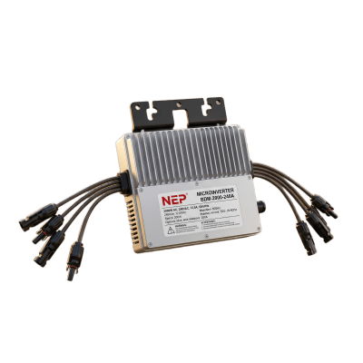 Microinversor 2.25 Kw, 220 Vca, IP67, WIFI Incuido, Soporta Oversizing a 4 Módulos de Hasta 750 W, Incluye Conector Troncal