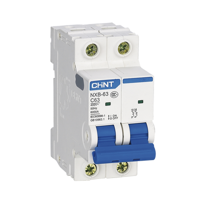 Pastilla para Riel Din, 2 Polo, 63 Amp, Vca:110/415v, 6kA, Catálogo: NXB632PC63.