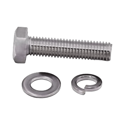  Tornillo M5 x 0.8 mm con arandela plana y arandela elástica para baterías de 12 V de 18-26 Ah 