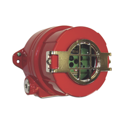 Detector De Flama Multi-Espectro Dual IR/UV, Tecnología Avanzada, Aluminio Libre de Cobre,  Entradas 2x3/4" NPT, Certificaciones FM, cFM Clase I, División 1, Grupos A,B,C,D. Clase II División 1 Grupos E,F,G, Clase III 