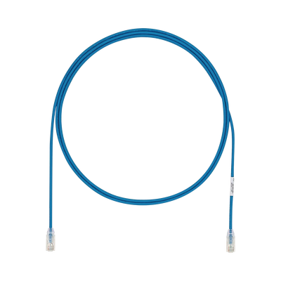 Cable de Parcheo UTP Cat6A, CM/LSZH, Diámetro Reducido (28AWG), Color Azul, 6.1 Metros (20 Pies)