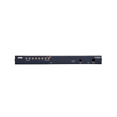 Switch KVM | Conexión Cat 5e | 8 puertos | Resolución 1920 x 1200 |  Conexión de Múltiples Switches | Compatible Windows, Linux, Mac
