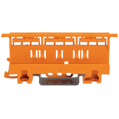 Adaptador de Fijación / Serie 221 / 6 mm² / Montaje sobre Carril DIN 35 / Material Poliamida PA 66 V0 / Color Naranja
