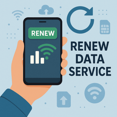Renovacion de servicio para servicio de datos Telcel ( solo compatible con SIM500MB2Y)