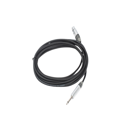 Cable de Audio | XLR 3 Polos Hembra a Plug 1/4 in mono | Conector Seetronic Serie M SCMF3 - MP2X | Longitud 5m