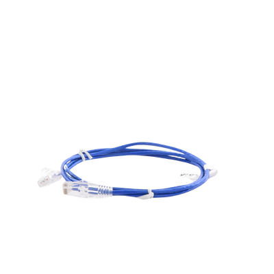 Cable de Parcheo Slim UTP Cat6 - 1.5 Metros (4.92 Pies) Azul Diámetro Reducido (28 AWG)