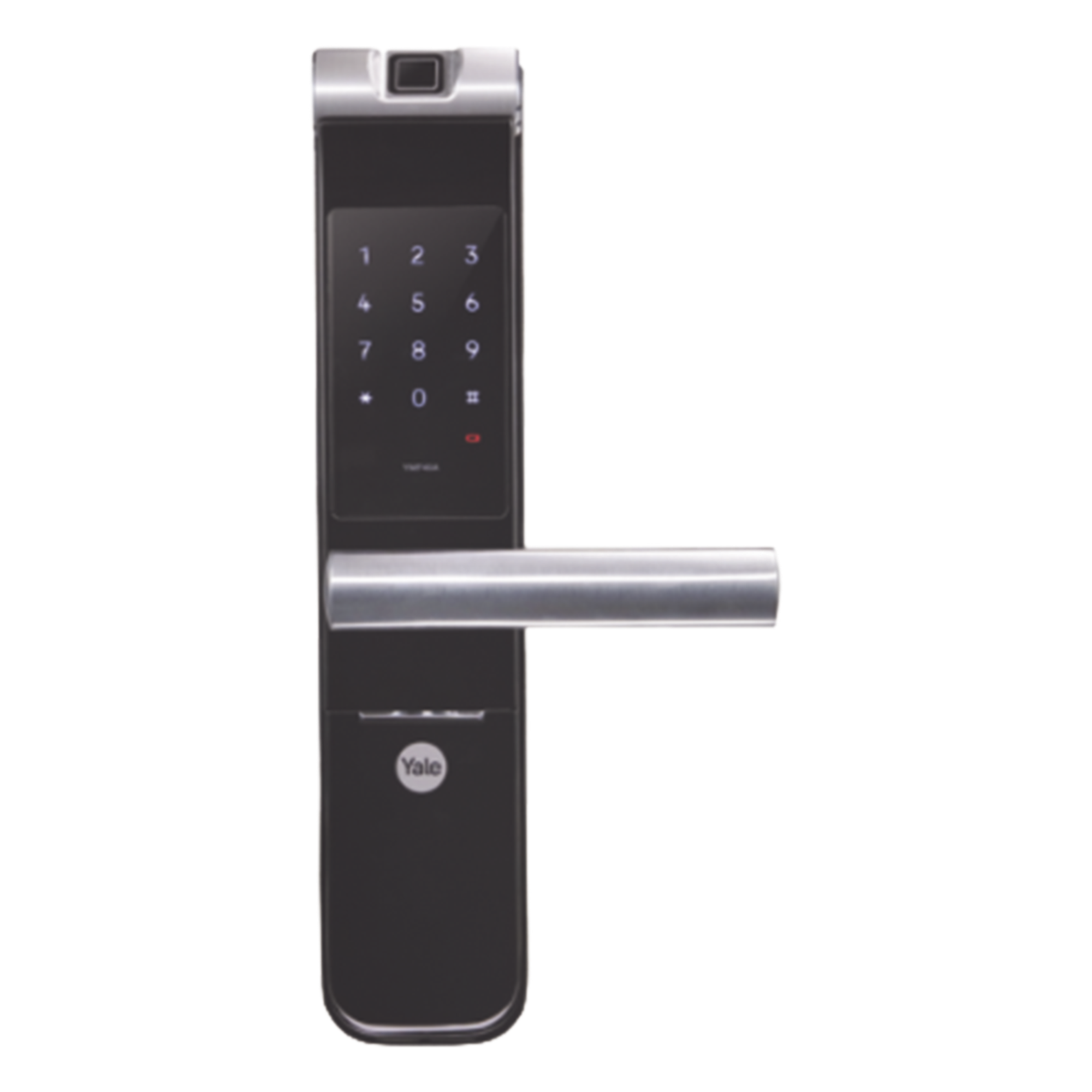 Cerradura Electrónica Autónoma / Biométrica y Teclado / 100 Usuarios / Puertas 35 a 90 mm / Salida Antipánico / Alarma de Intrusión — YALE-ASSA ABLOY · SKU MX89796
