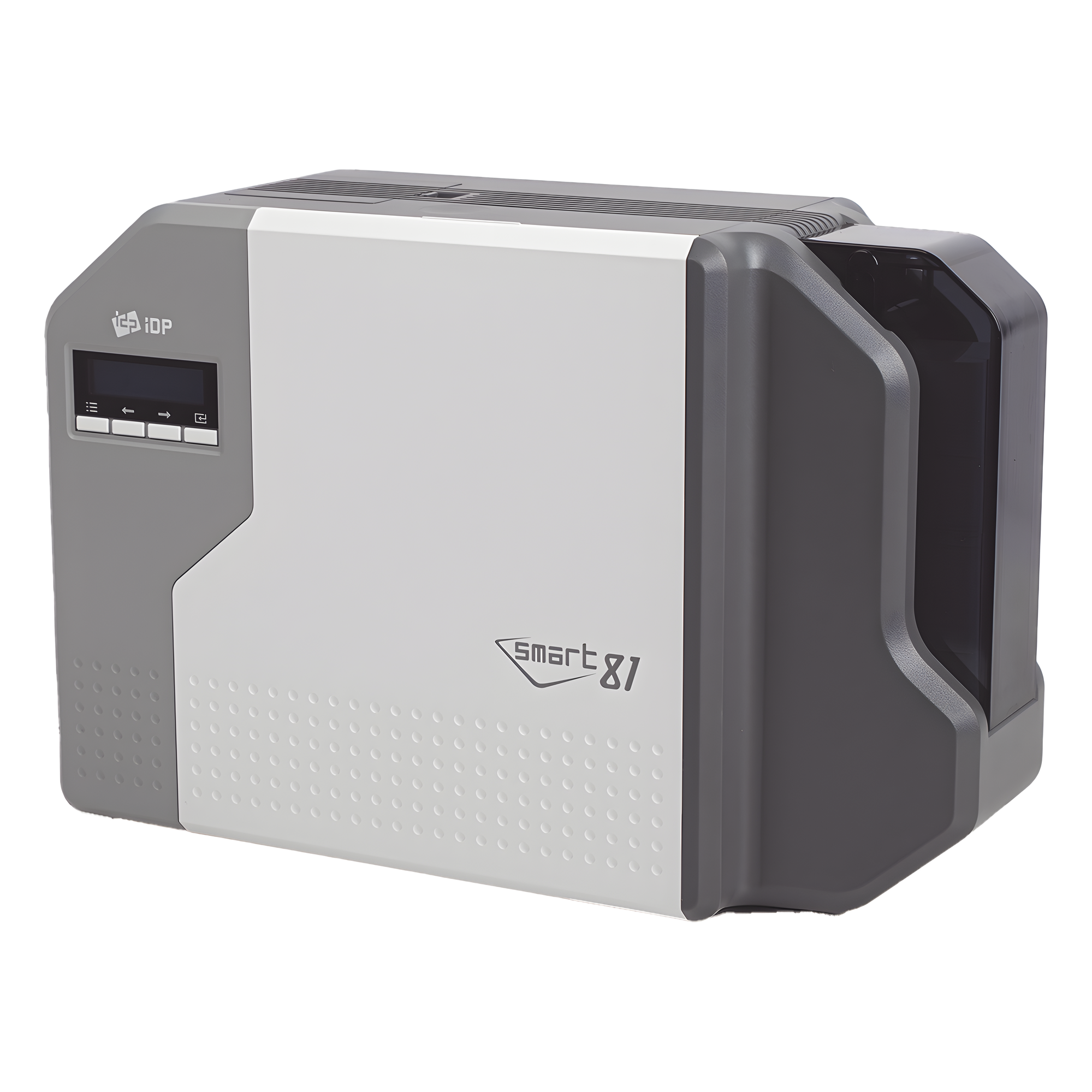 Impresora de Tarjetas / Retransferencia / 600 x 600 dpi / 144 Tarjetas por Hora / Doble Cara / Ethernet / Laminado Opcional — IDP · SKU SMART81D