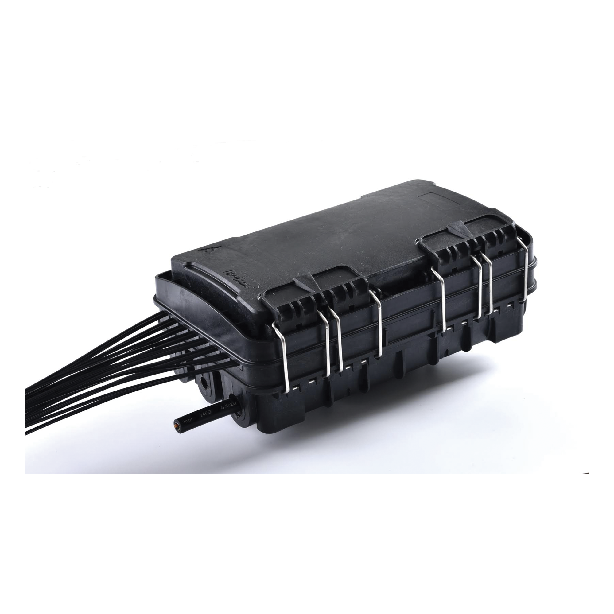 Caja de Distribución de Fibra Óptica / 24 Empalmes / 16 Puertos SC/APC Simplex / IP65 / 16 Salidas Drop