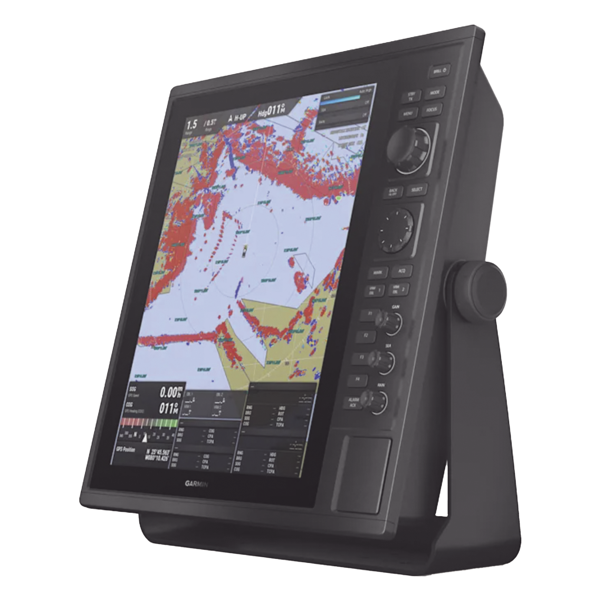 Pantalla Táctil Náutica / 15 Pulgadas XGA / GPS/GLONASS/GALILEO/BEIDOU/QZSS/GAGAN / IP26 & IP27 / NMEA 2000 y 0183 / 10-36 VDC — GARMIN · SKU 10-02242-00
