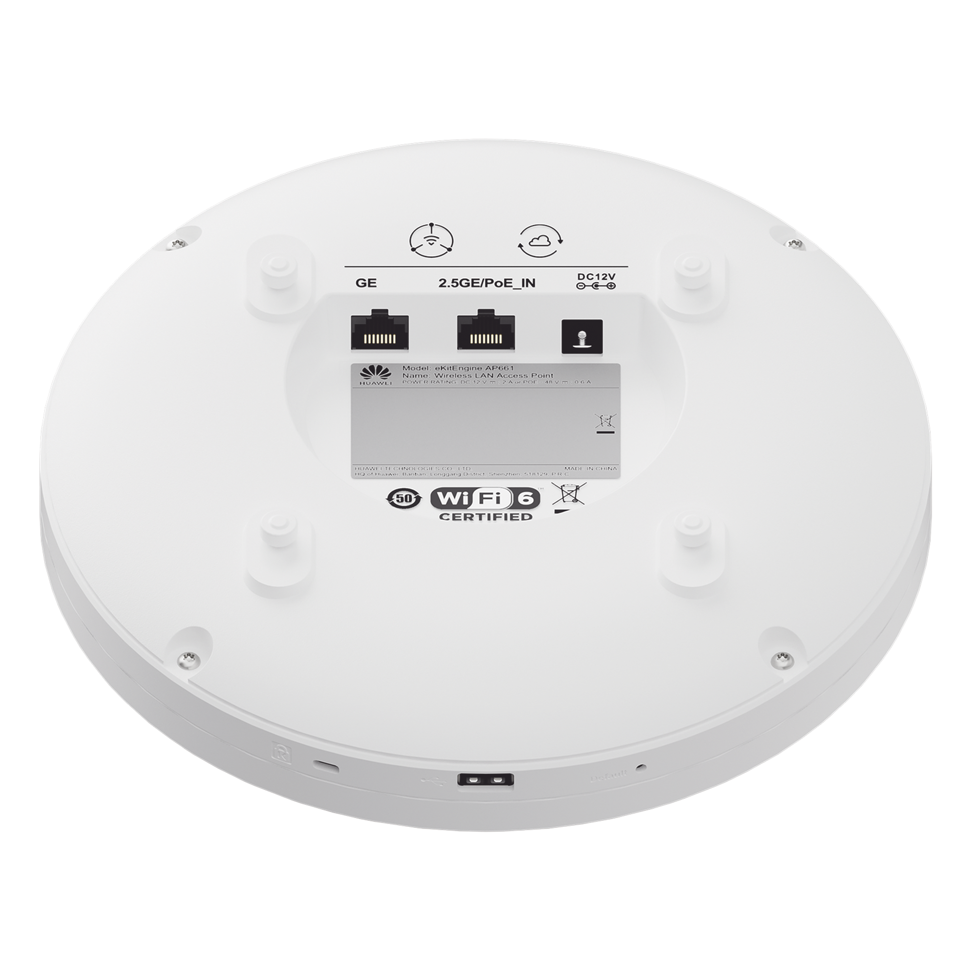 Punto de Acceso Wi-Fi 6 / Triple Radio / 6.575 Gbps / 1536 Clientes / MU-MIMO / Puerto 2.5 Gbps / USB / BLE / Sin Licencias