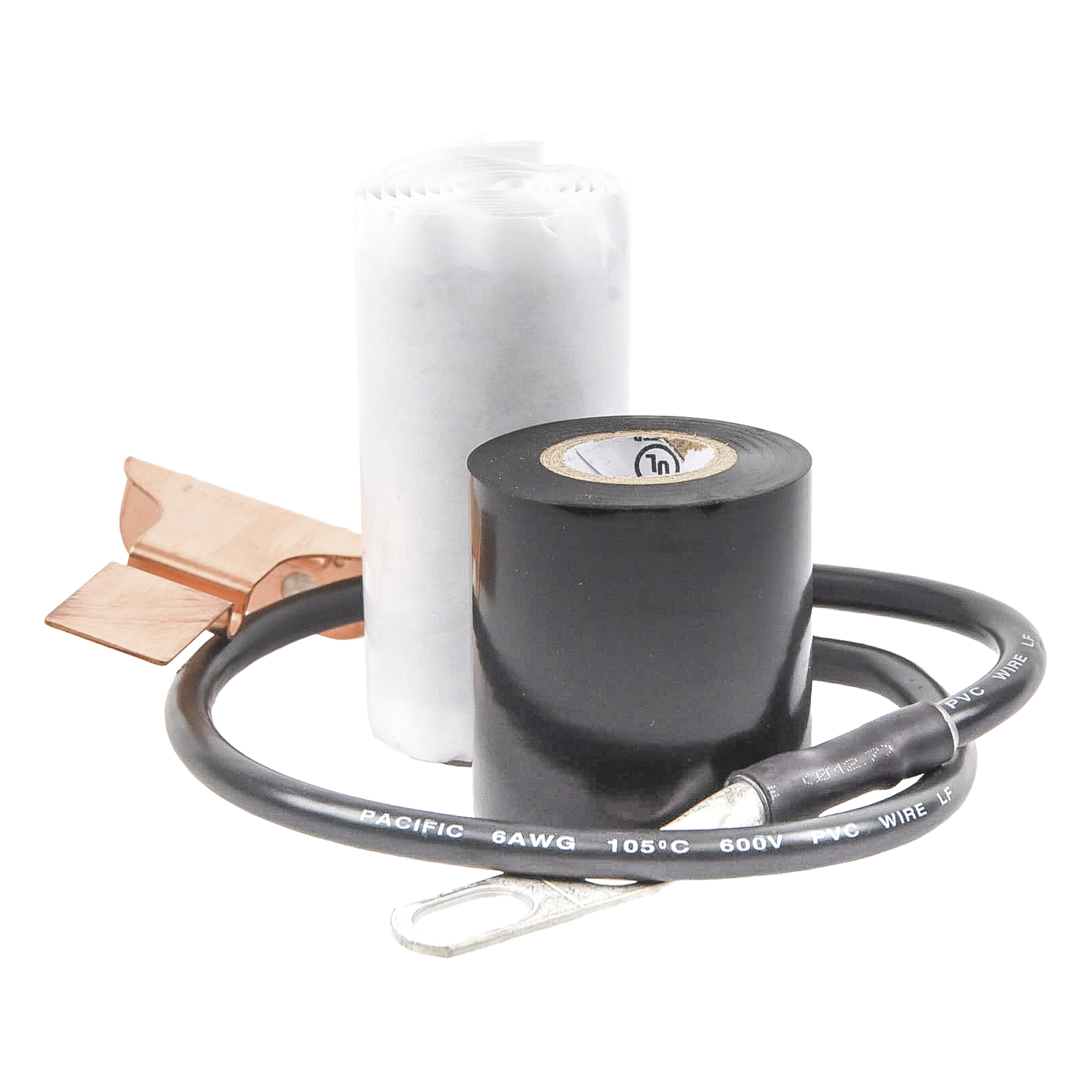 Kit de Aterrizaje para Cable Coaxial 1/2" / Conductor 24" (61 cm) / IP68 / -40°C a +85°C / 100,000 A