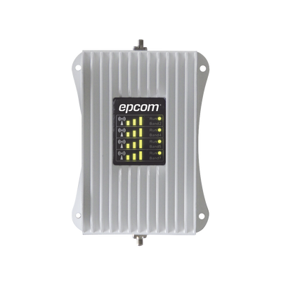 Amplificador de Señal Celular para Vehículo / Cuatribanda 850/1900/1700/2100/2500/2600 MHz / Ganancia 50 dB / Multioperador y Multidispositivo / 12 VCC