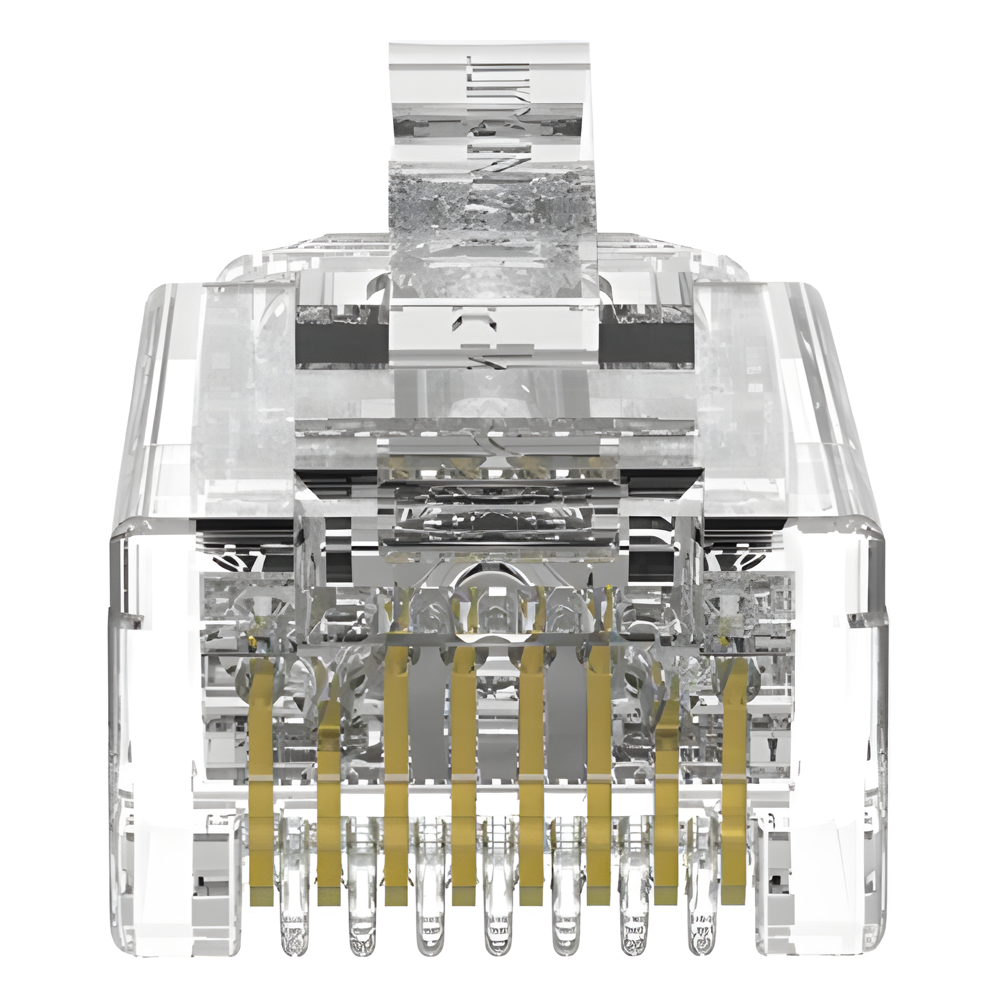 Plug RJ45 Cat6/6A, Para Cable UTP de Calibre 28 AWG (Diámetro Reducido), Chapado en Oro de 50 Micras, Paquete de 100 Piezas