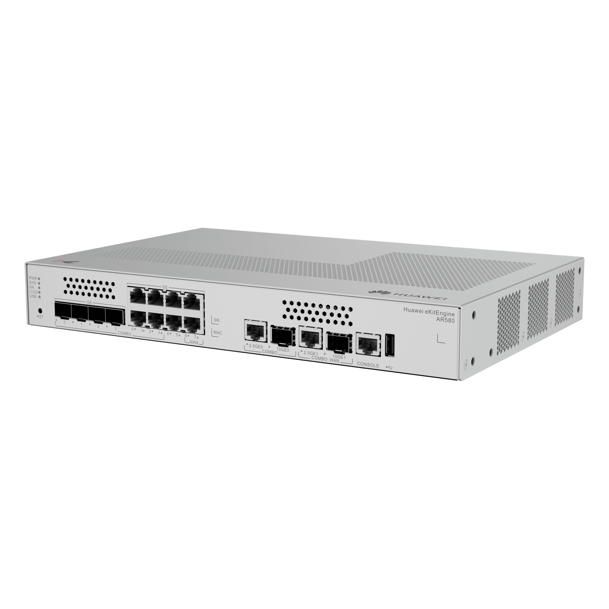 Router Gateway Convergente / LAN: 1 SFP+ y 6 GE / WAN: 1 SFP+ y 2 GE / 500 Usuarios / 64 APs / 500 Túneles IPsec / 2 Gbps