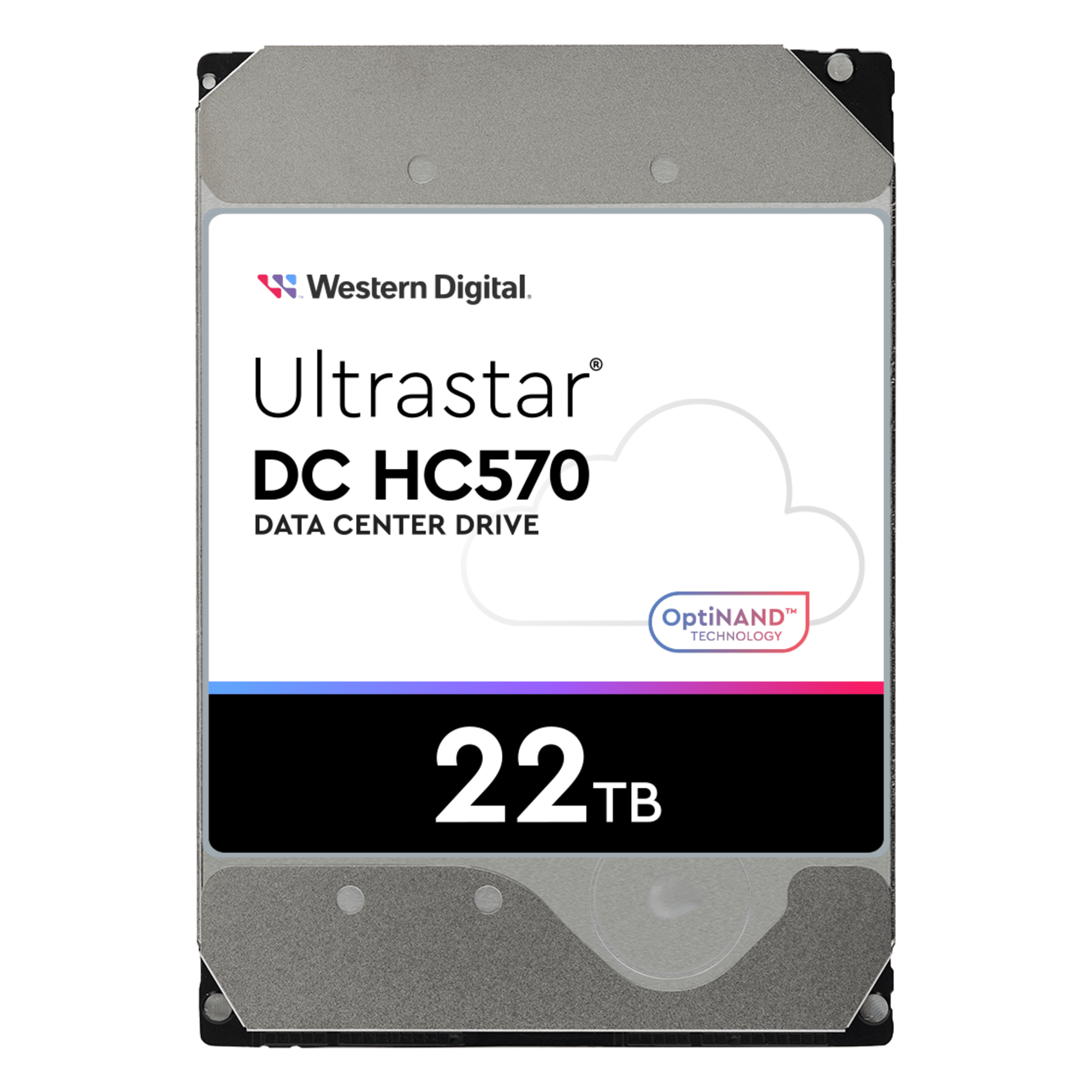Disco Duro Data Center / 22 TB / 7200 RPM / SATA 6 Gb/s - SAS 12 Gb/s / HelioSeal / OptiNAND / 512 MB Buffer / 2.5M Horas MTBF — Western Digital (WD) · SKU WUH722222ALE6L4