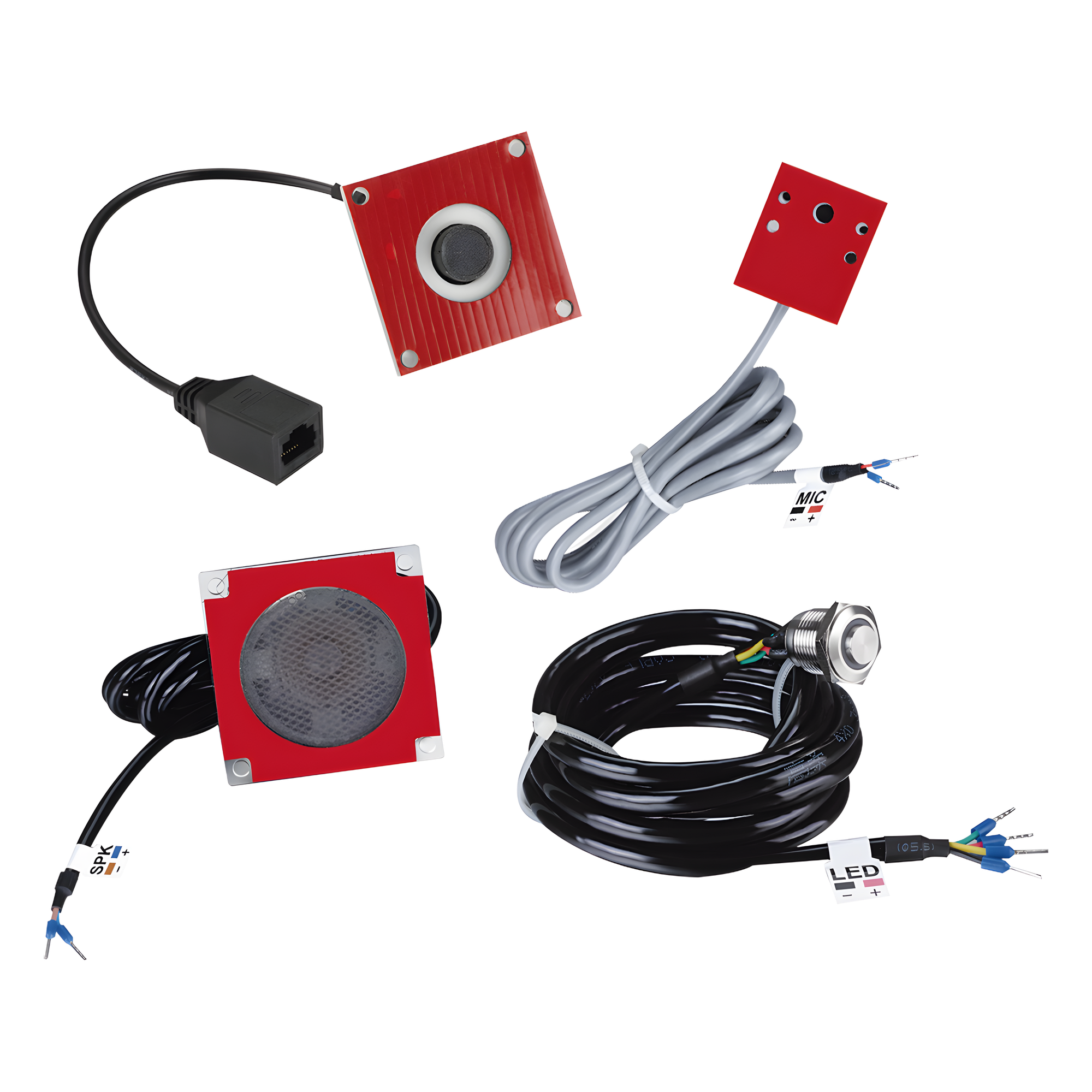 Kit de Accesorios para Intercomunicación / Cámara IP 720p HD / Micrófono Resistente al Agua / Parlante 5W / 8Ω / Botón de Llamada / Plug and Play — FANVIL · SKU PA2FKIT