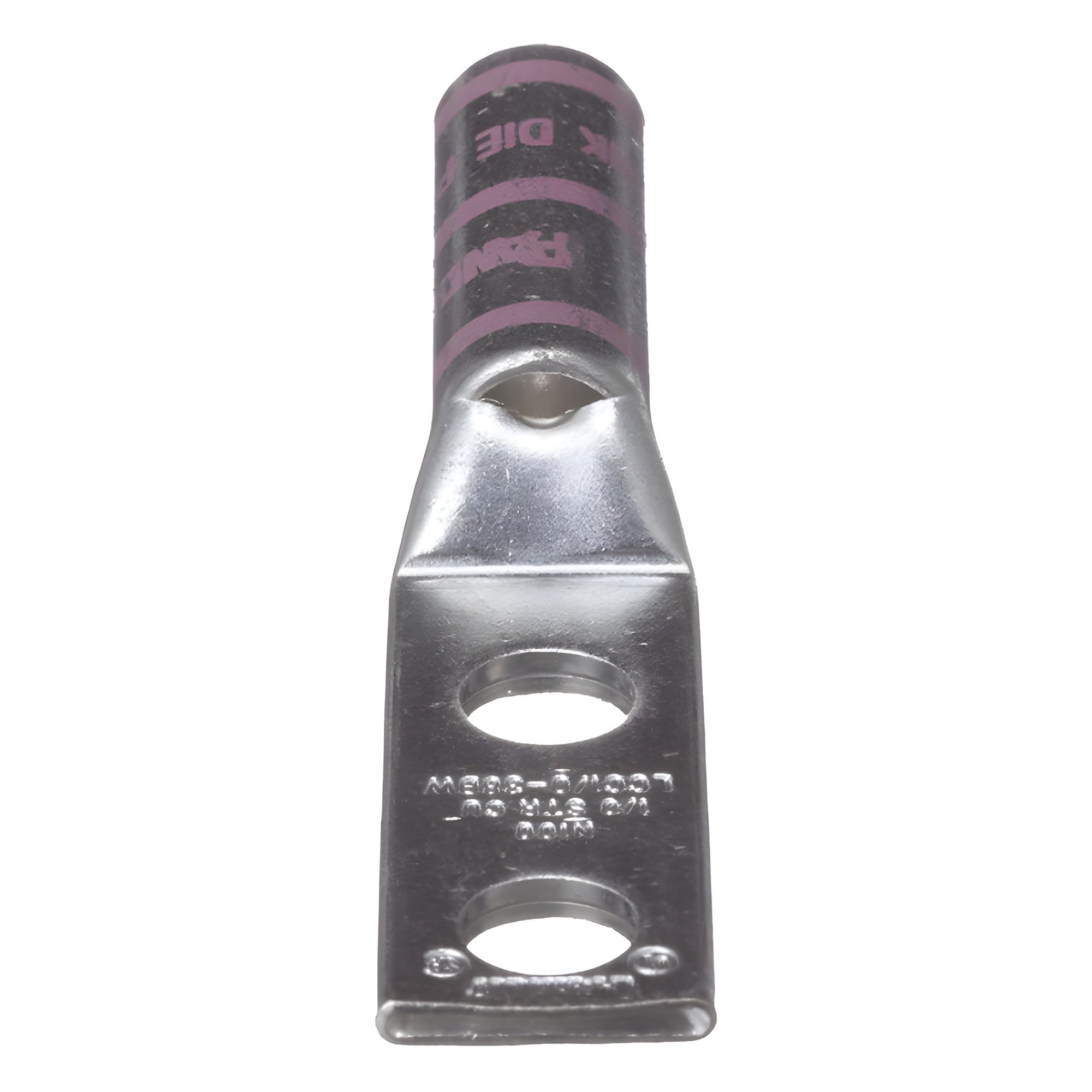 Zapata de Compresión / Cal. 1/0 AWG / Doble Barreno 3/8 in (9.5 mm) / 35 kV / UL 90°C / Barril Largo con Ventana de Inspección — PANDUIT · SKU LCC1/0-38DW-X
