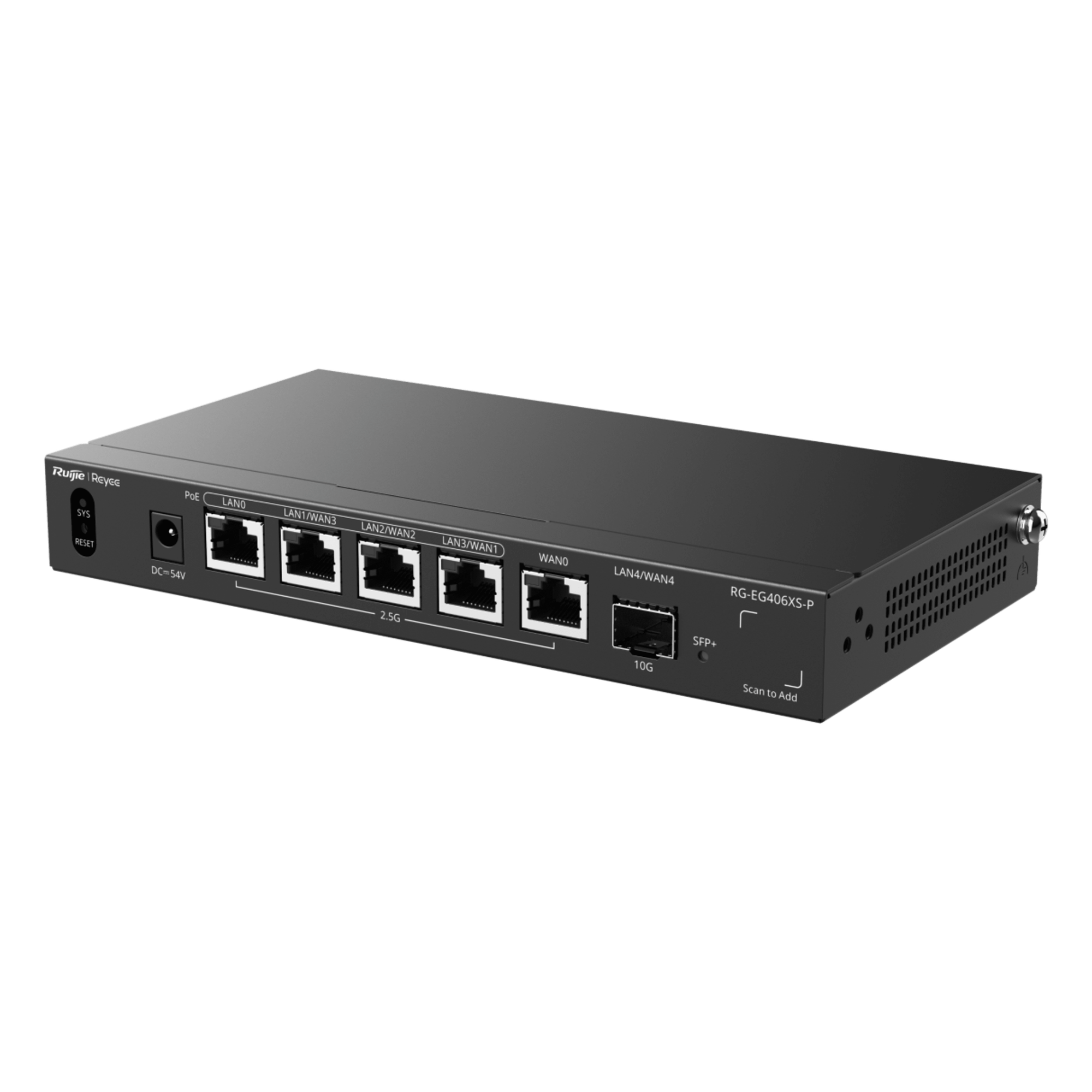 Router Balanceador SD-WAN / 2.5 Gbps / 5 Servicios WAN / 400 Usuarios / PoE+ 110 W / SFP+ 10G