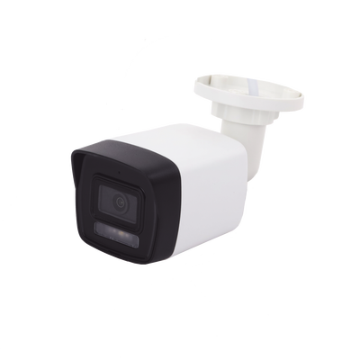 [SIN MARCA O LOGO][Dual Light] Bala IP 4 Megapixel / Lente 2.8 mm / 30 mts IR + 30 mts Luz Blanca / Micrófono Integrado / ACUSENSE Lite / Exterior IP67 / H.265 / PoE  / Micro SD