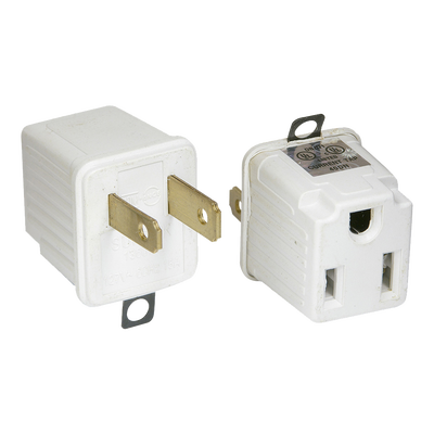 Adaptador de Aterrizado a Polarizado / 127V / 15A / ABS / 2 Piezas — SURTEK · SKU SYS-136074
