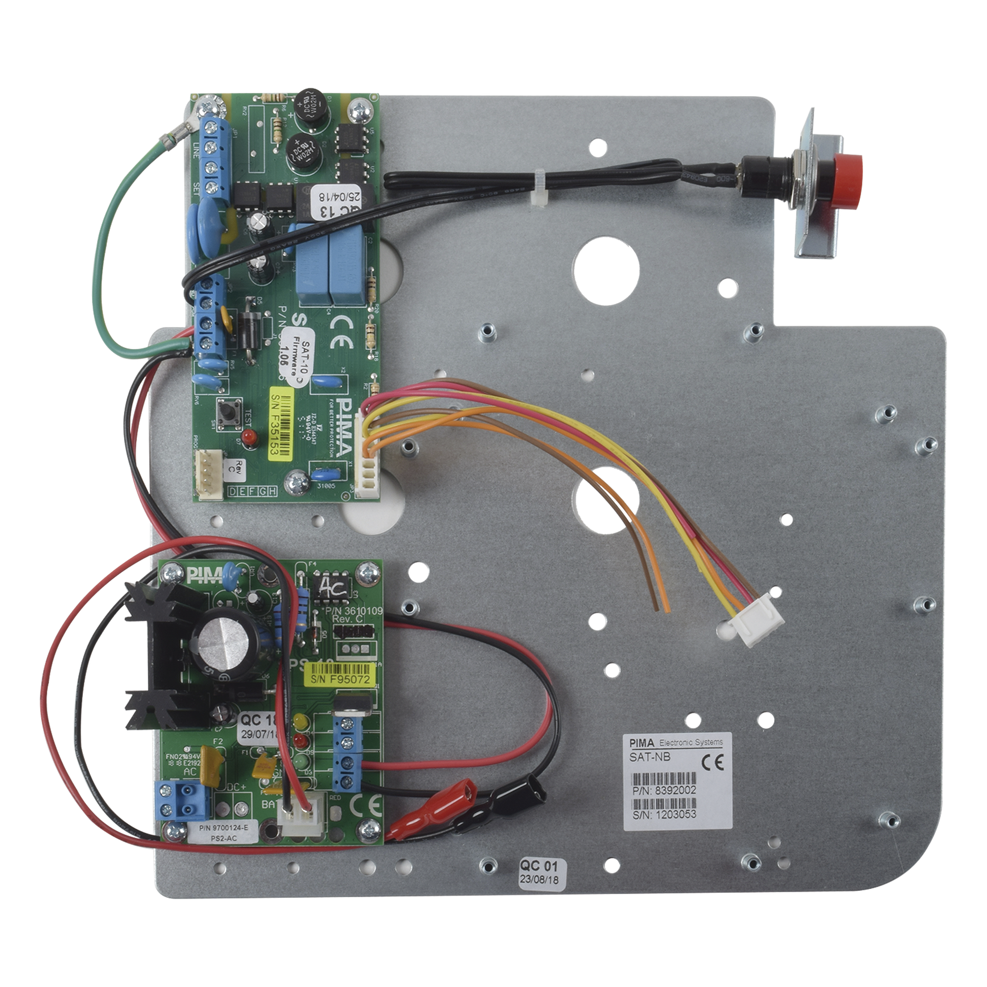 Interface de Conversión TCP/IP GPRS / Comunicación Dual Ethernet y GPRS / Encriptación AES256 / Compatible Formato Contact ID / Supervisión PSTN con Aviso de Falla — PIMA · SKU SAT-N