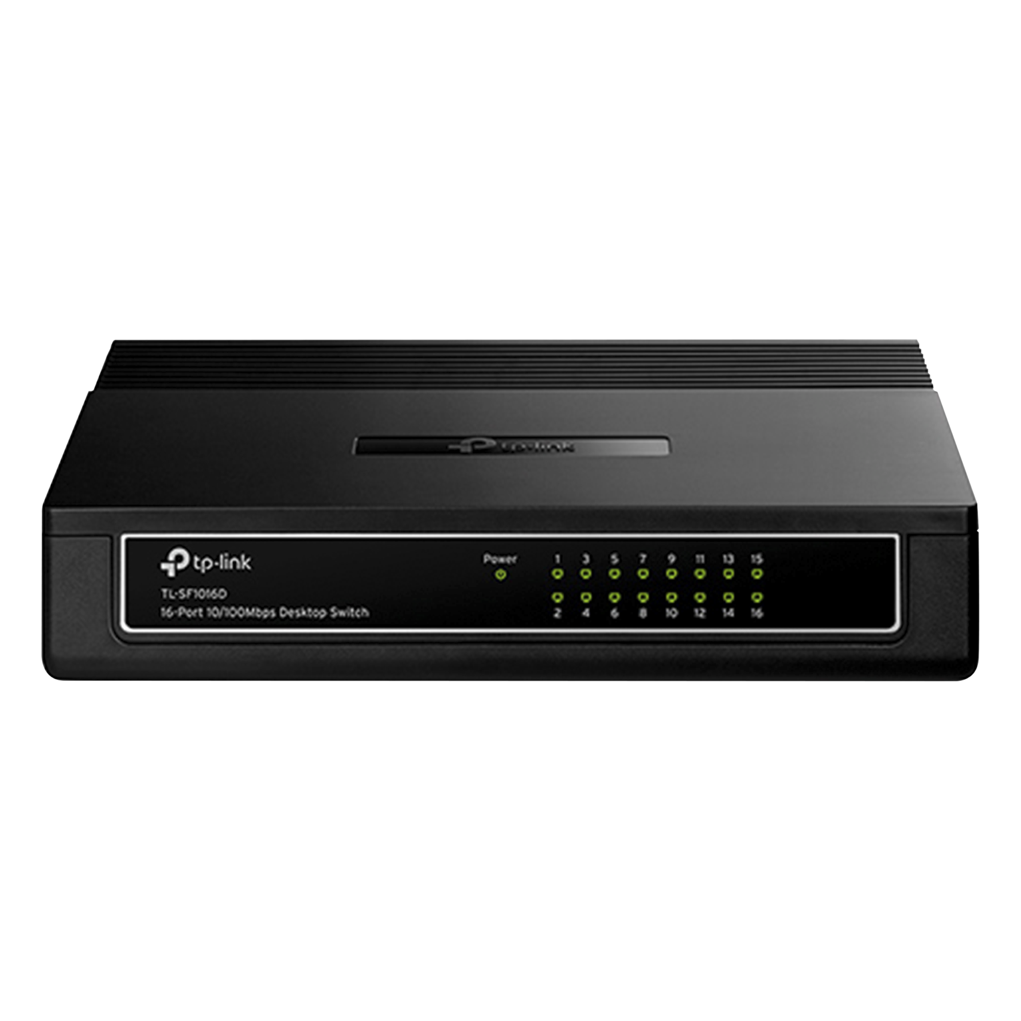 Switch de escritorio / 16 puertos RJ45 / 10/100 Mbps / Sin ventilador / 7.9 x 5.6 x 1.6 in — TP-LINK · SKU TLSF1016D