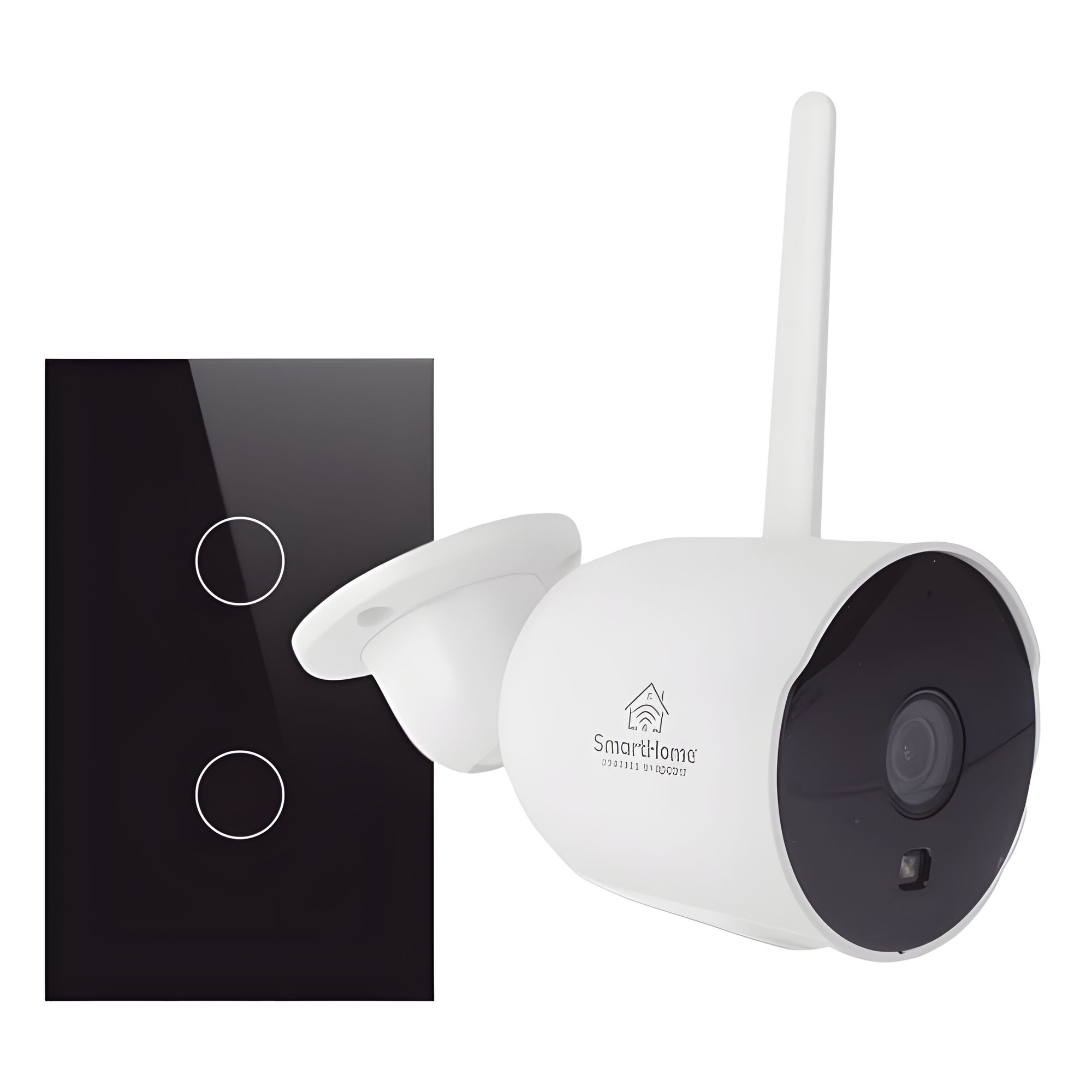 Kit Domótica WiFi / 1 Cámara + 1 Apagador Triple / 2.4 GHz / 800W por Circuito / 100V-250V — SMARTHOME BY EPCOM · SKU SH1CAM1SK