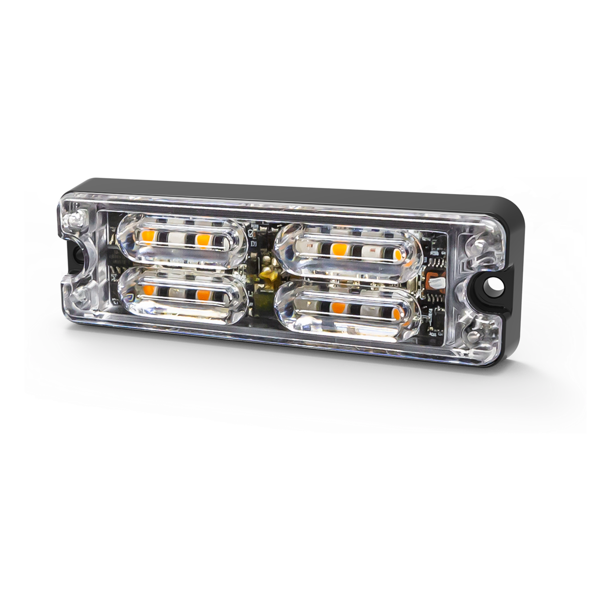 Luz auxiliar LED / 16 LEDs azul/blanco / Montaje superficie / IP67 / 12-24V / 0.5 pulg / 36 patrones — ECCO · SKU ED3511BW