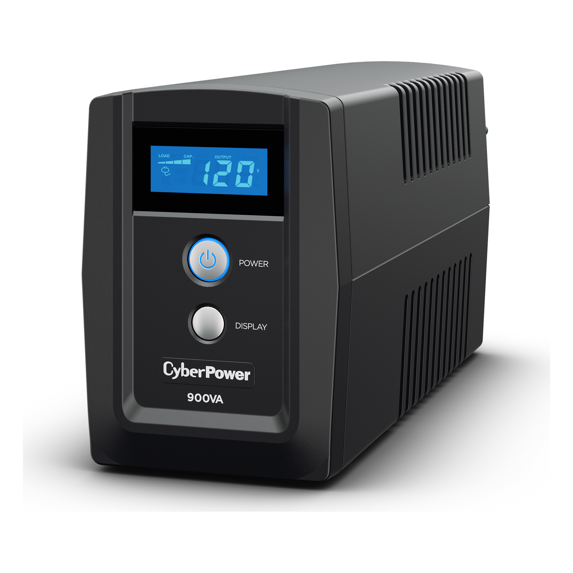 UPS de Línea Interactiva / 900 VA / 420 W / 6 Salidas NEMA 5-15R / AVR Integrado / LCD / USB — CYBERPOWER · SKU OM900ATLCD