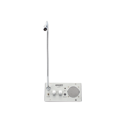 Sistema de Intercomunicación | Ideal para Ventanillas | Audio de voz de dos vías | 12V/1A 2W | Micrófono Interior + Micrófono Exterior