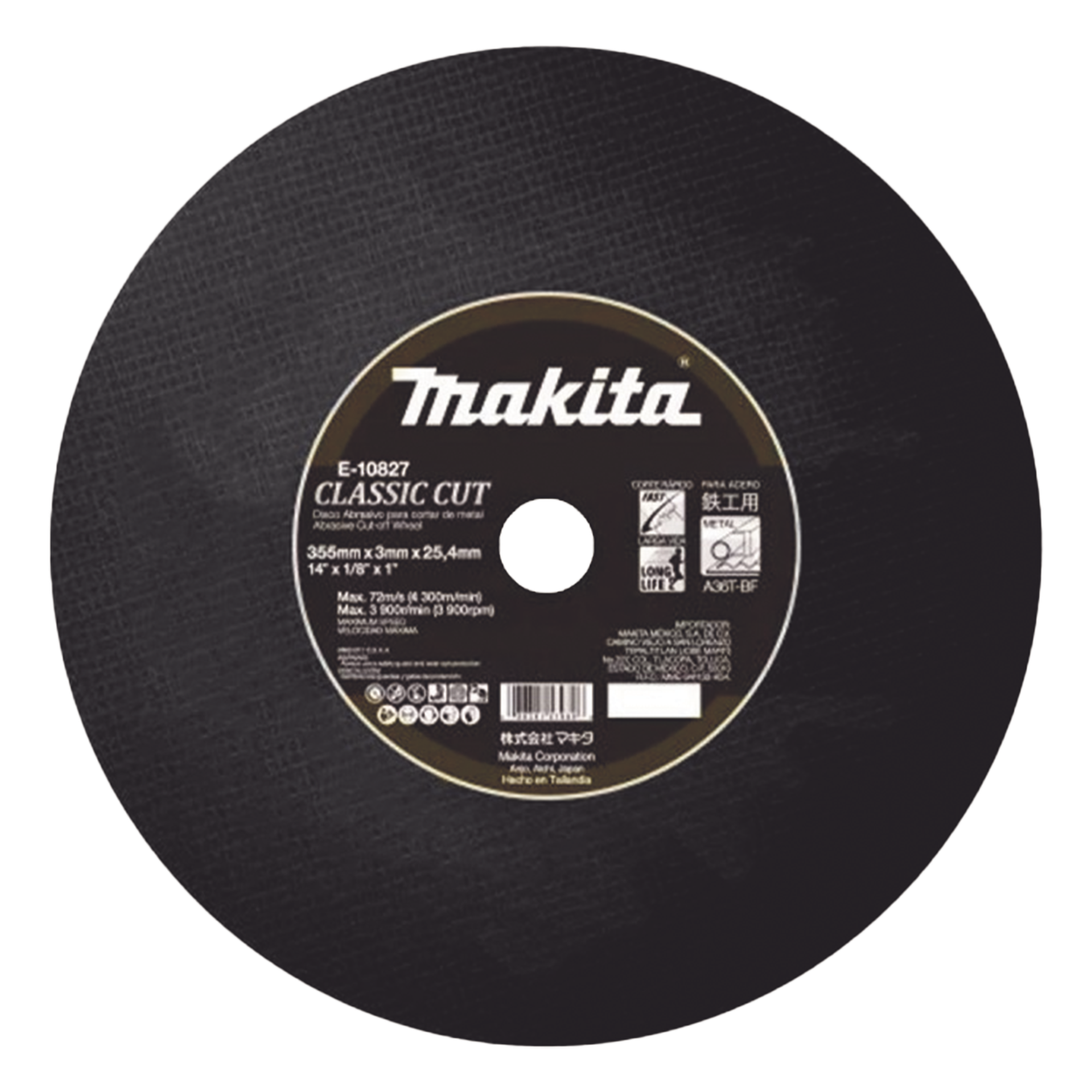 Disco de corte para metal de 14"