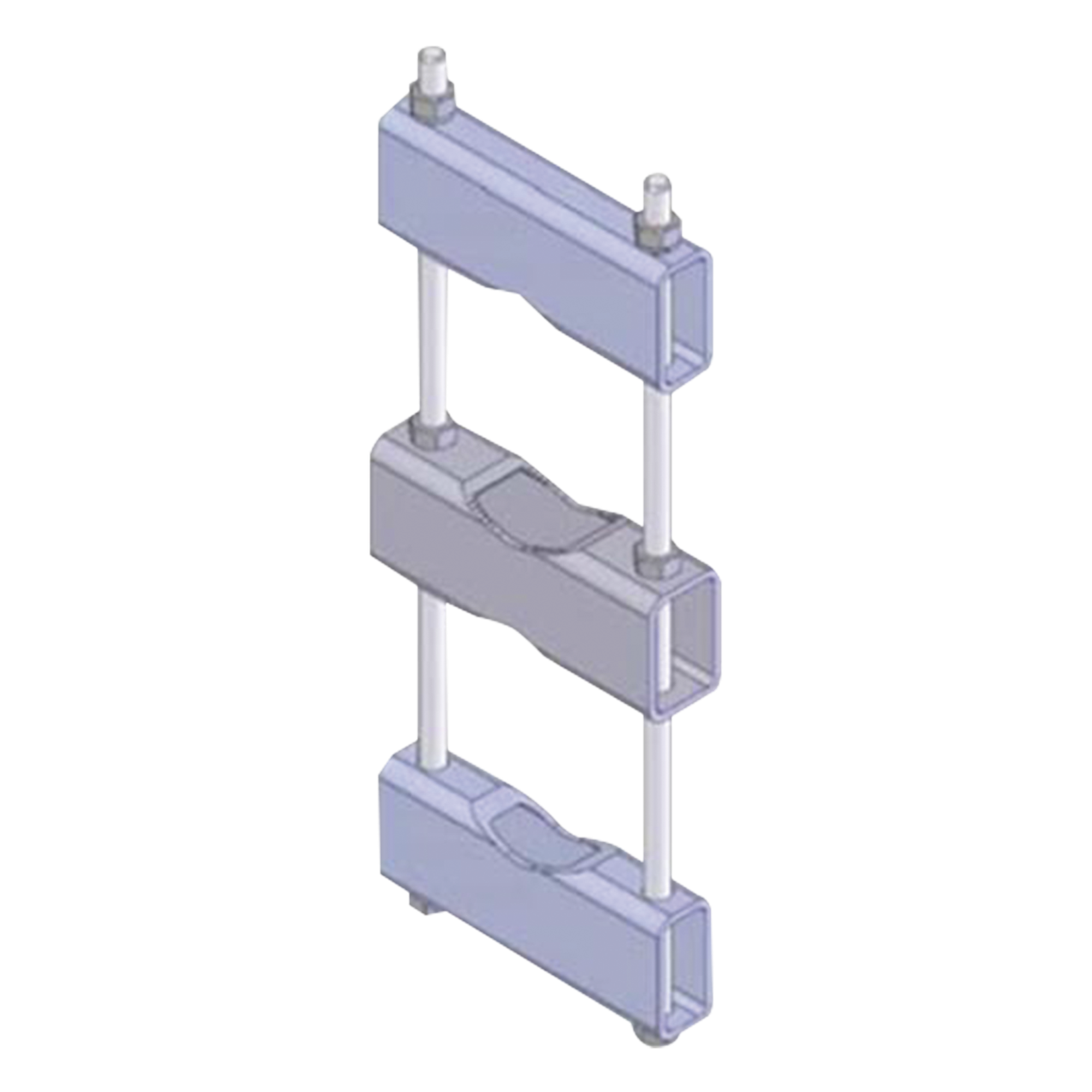 Abrazadera de Montaje para Antena / Rango 8.89 a 14.13 cm (3.5 a 5.563 in) / Acero Galvanizado / Montaje en Tubería Paralela — SINCLAIR · SKU CLAMP-006C