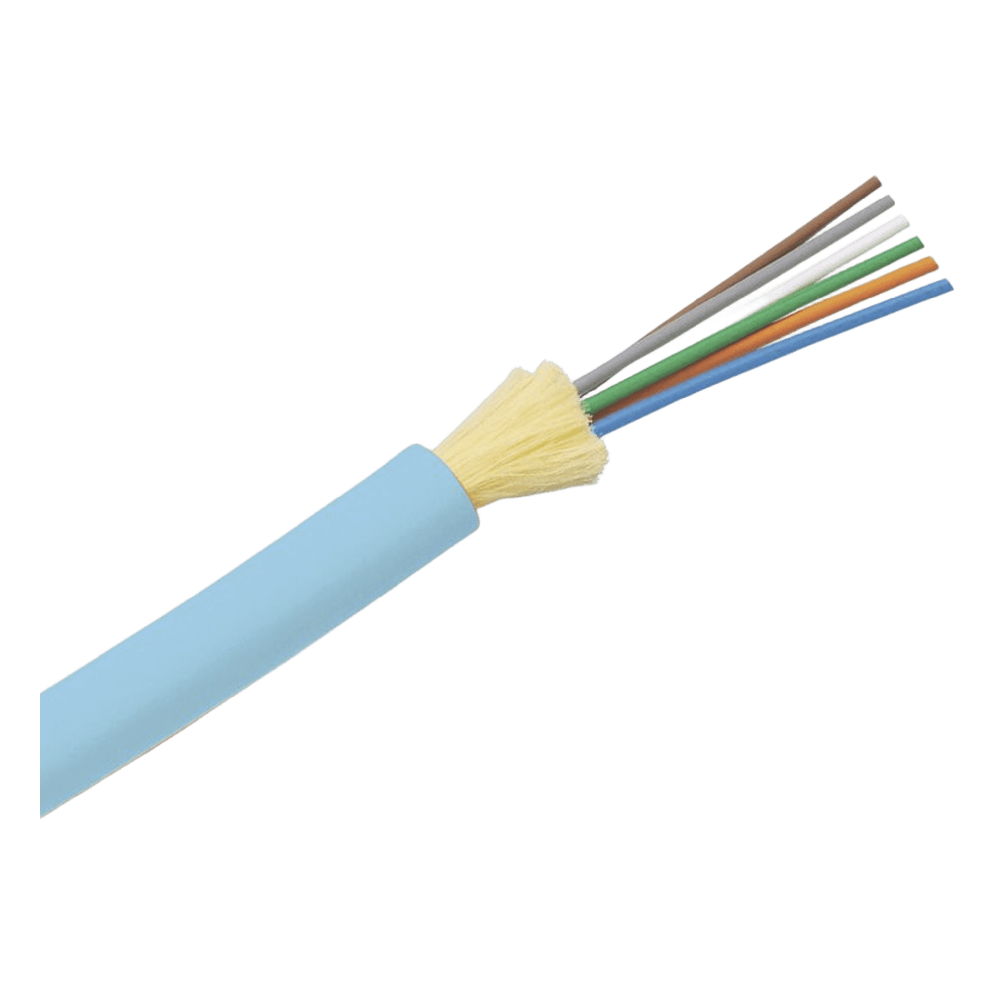 Cable de Fibra Óptica / 6 Hilos / Multimodo OM4 50/125 / Tight Buffer 900µm / OFNP Plenum / Dieléctrico / Interior / 2 pies Marcas — PANDUIT · SKU FODPZ06Y