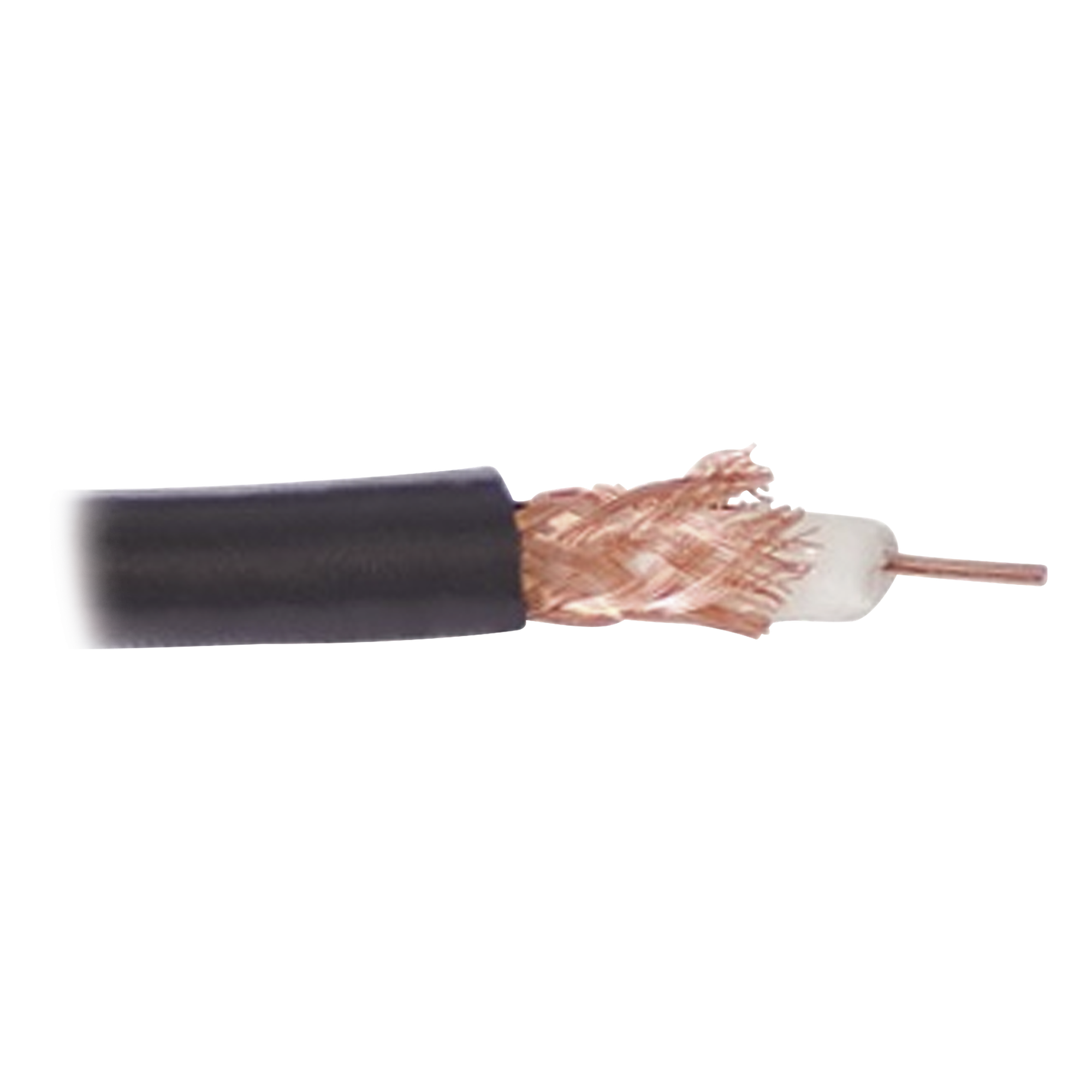 Cable Coaxial RG59 / Conductor Cobre 20 AWG / Blindaje 80% / 6.5 mm OD / 76 Ohm / 82% Velocidad — VIAKON · SKU RG59USYSCOB