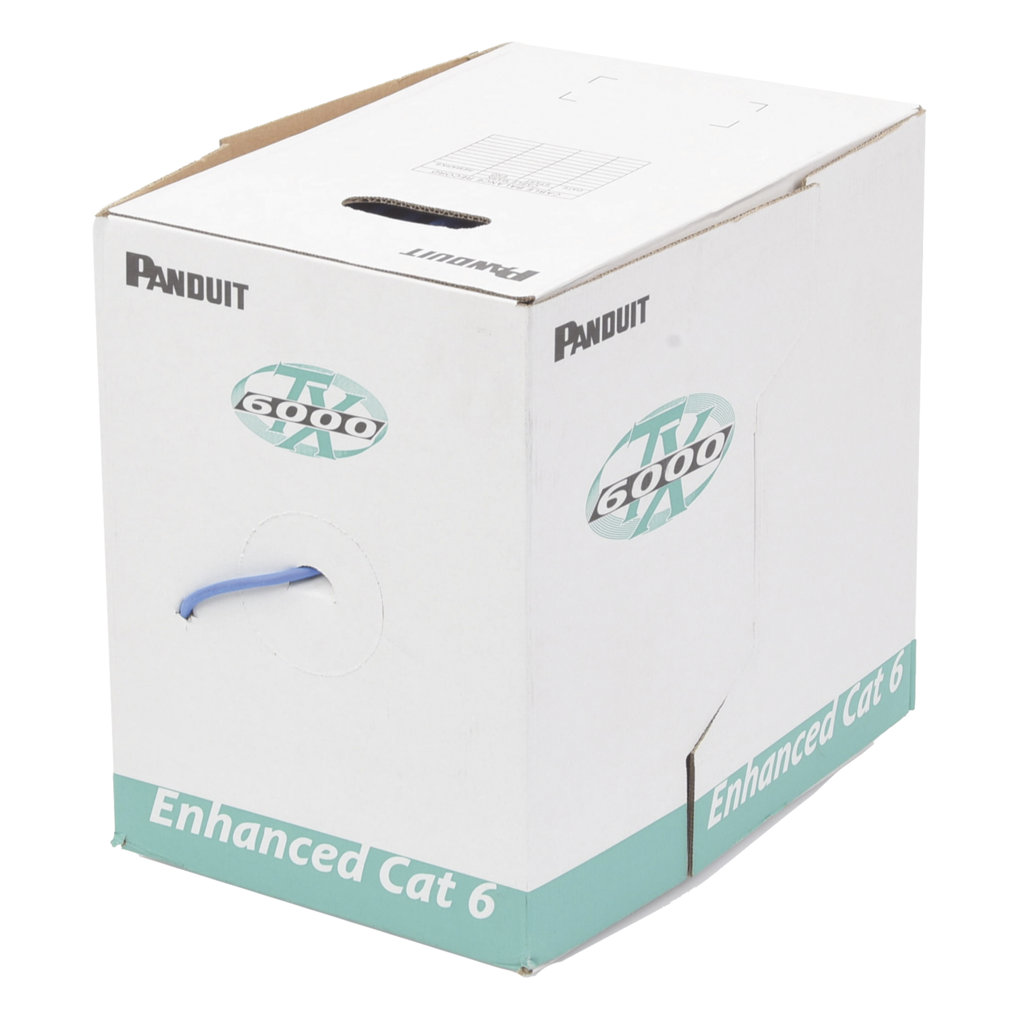 Cable UTP / Categoría 6 Mejorado / 23 AWG / 305 m (1000 ft) / 4 Pares / CMR Riser / Cobre Sólido