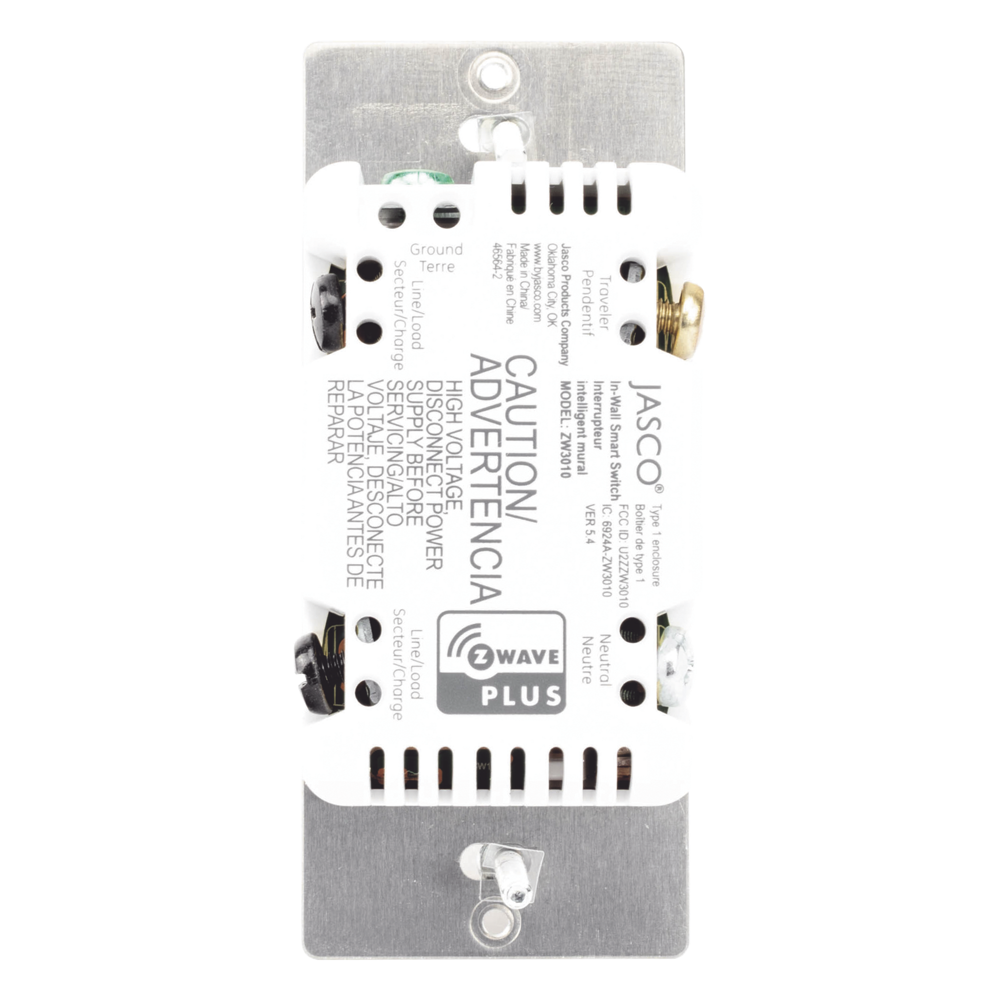 (ZWAVE) Dimmer, señal inalámbrica Z-WAVE, compatible con HUB HC7, C8, panel de alarma L5210, L7000, Total Connect. y Alarm.Com