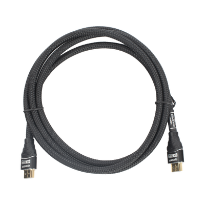 Cable HDMI de 1.8 Metros (5.91 Pies) | Alta Definición | Longitud | Versión 2.0 | Alta Velocidad 18Gbps | 4K@60Hz | Conectores Chapados en Oro | Tipo Redondo