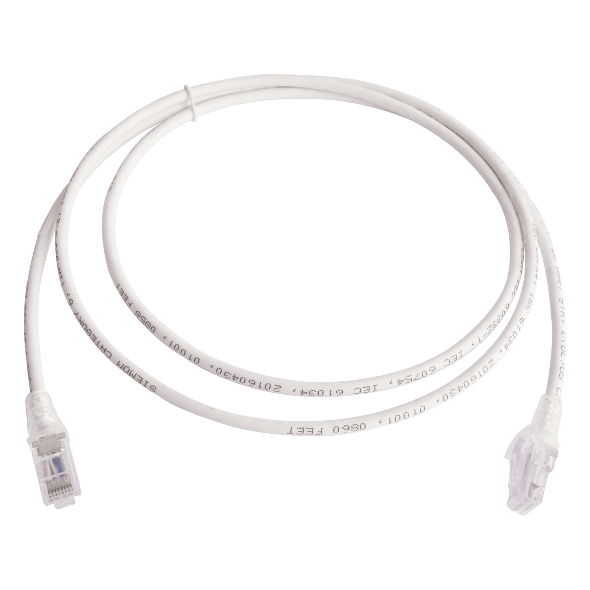 Patch Cord Cat6 UTP / 1.52 m (5 ft) / CM/LS0H / 26 AWG / Alta Densidad / Blanco — SIEMON · SKU MC6-05-02B