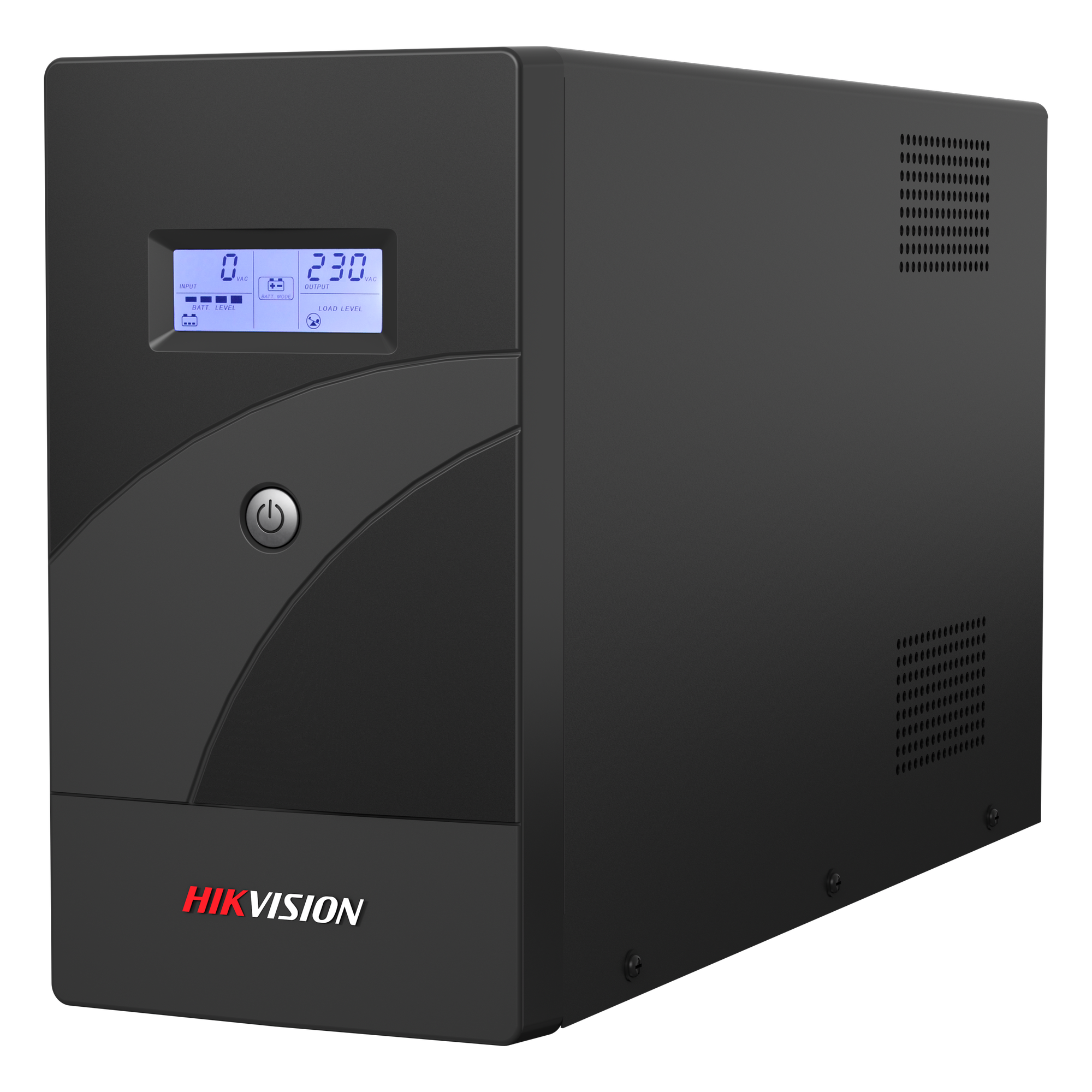 UPS de 2000 VA / 1200 W / 6 Tomas NEMA 5-15R / Transferencia ≤10 ms / AVR / Pantalla LCD / 2 Baterías 12V 9Ah — HIKVISION · SKU DS-UPS2000-R/X