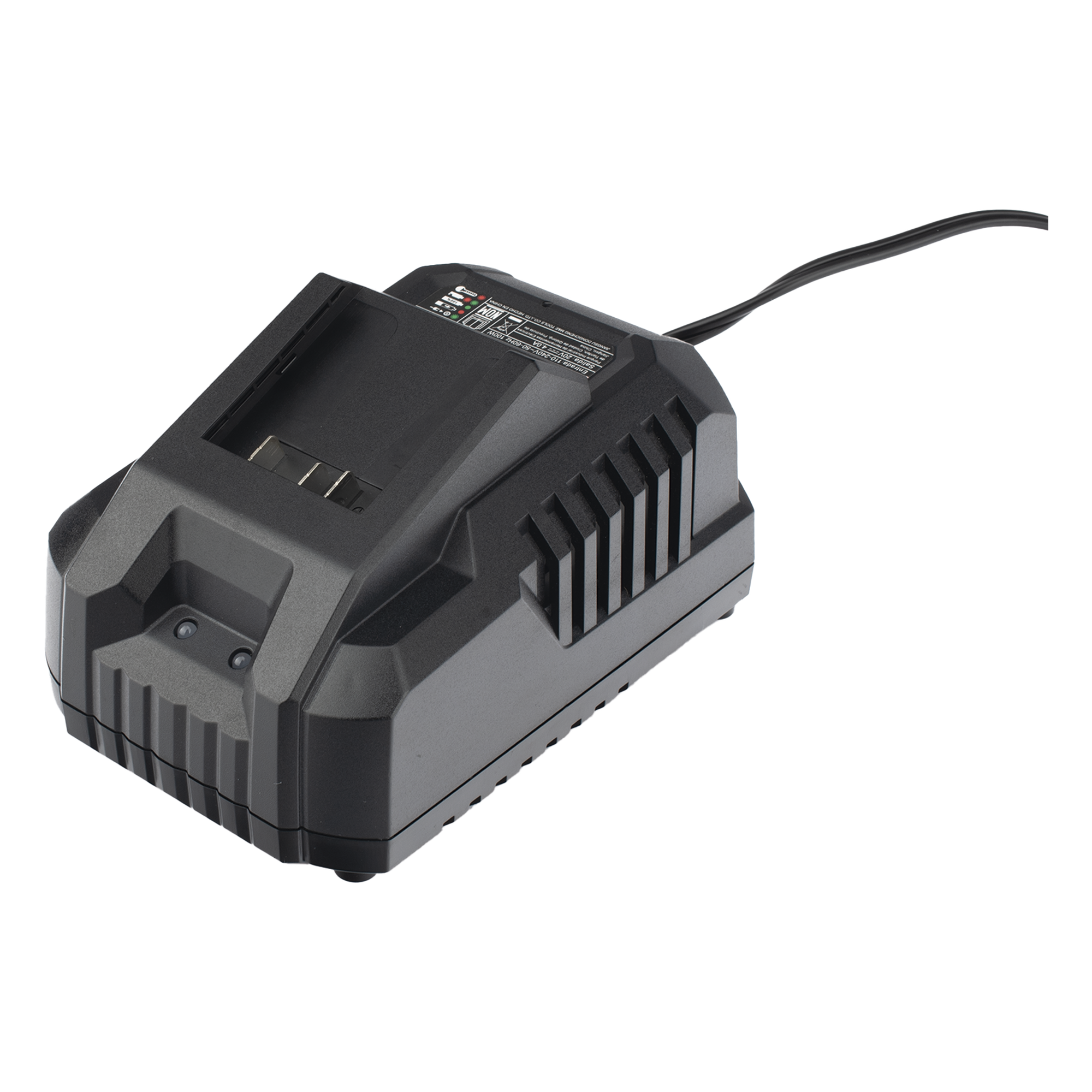Cargador de Baterías / 20V 4.0Ah / Entrada 110V / Protección Sobrecarga y Sobrecalentamiento / Diseño Compacto — DONGCHENG · SKU FFCL-2004