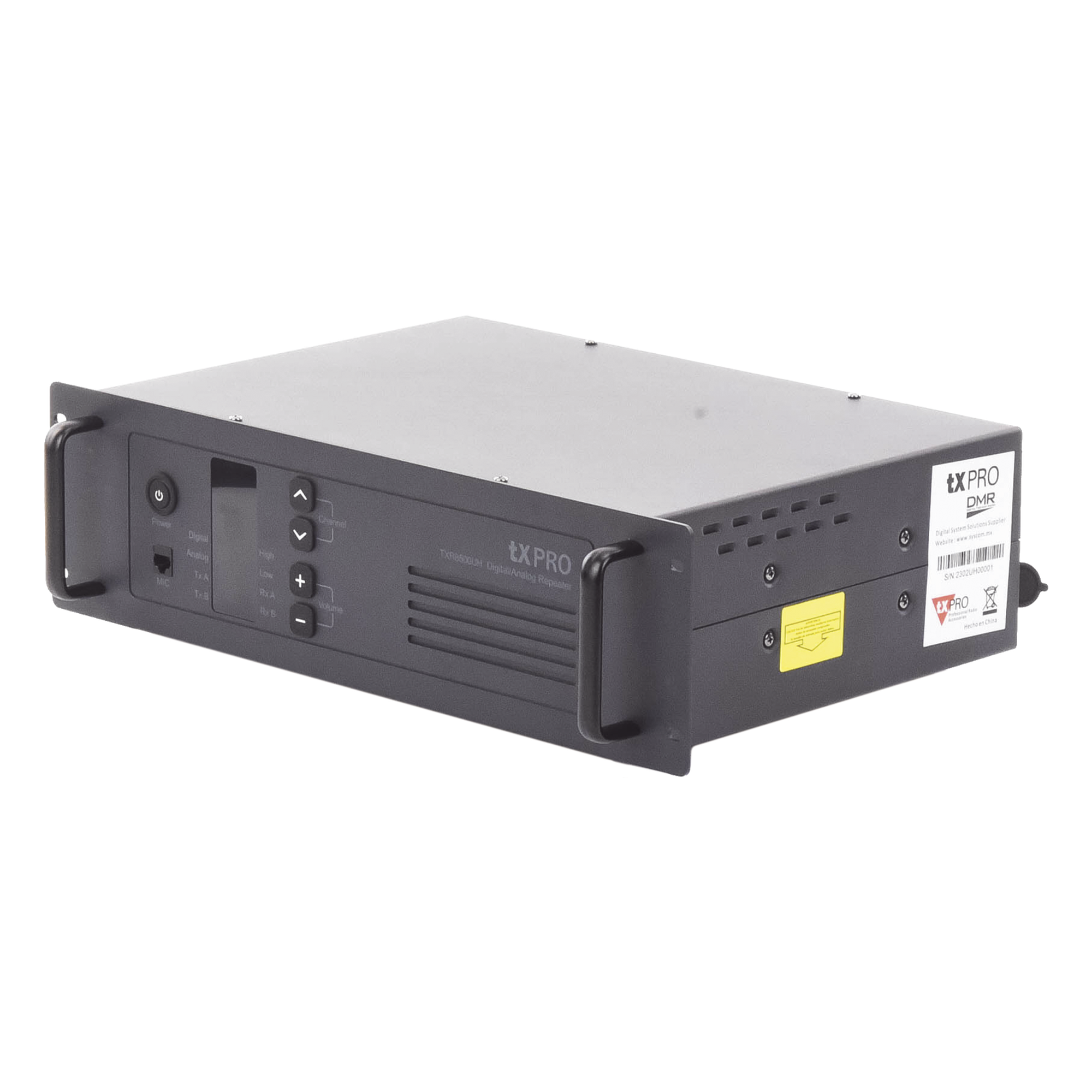Repetidor UHF / 450-490 MHz / 40W / DMR TDMA / 100 Canales / Doble Slot