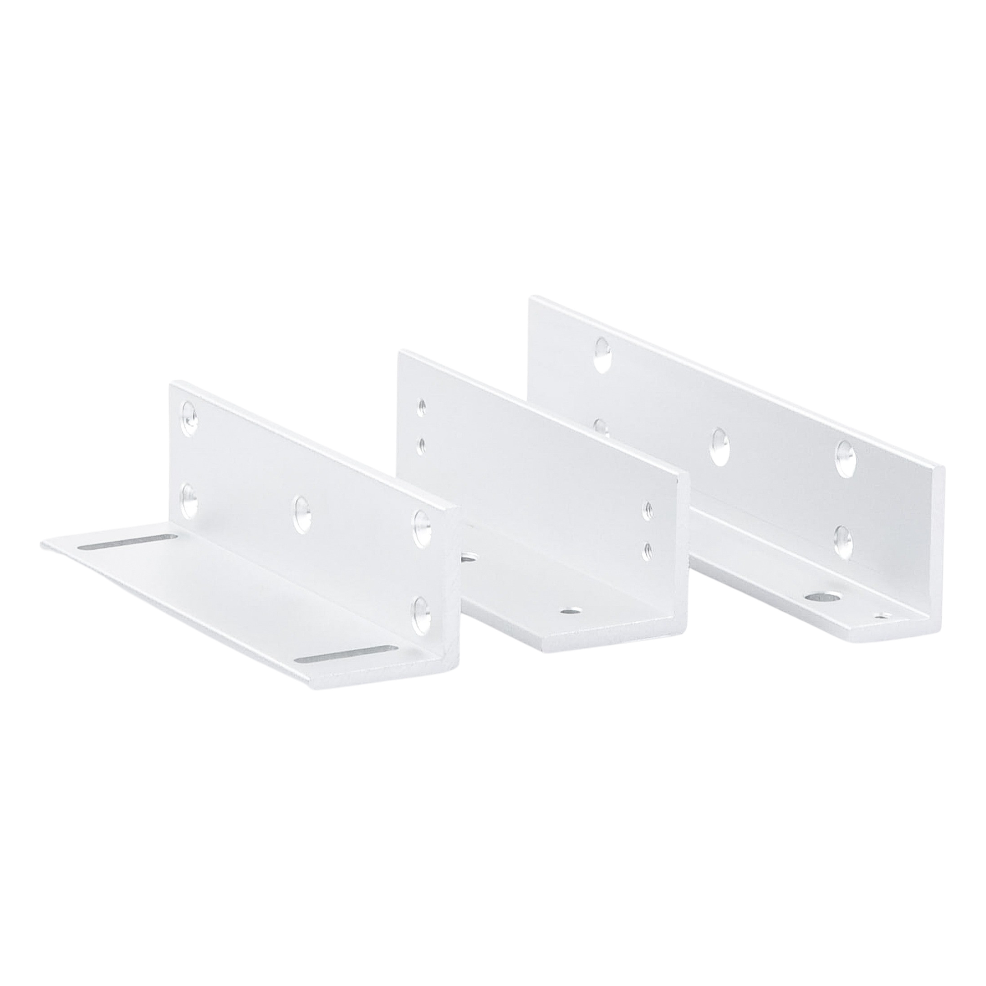 Kit de Brackets de Montaje Z y L / Aluminio Reforzado / 182 x 40 x 24.3 mm / Para Chapa Magnética