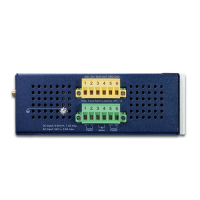 Gateway Industrial LoRaWAN / 5 Puertos 10/100/1000T / Banda 902-928 MHz / 2 E/S Digitales / IP30 / -40 a 75 °C