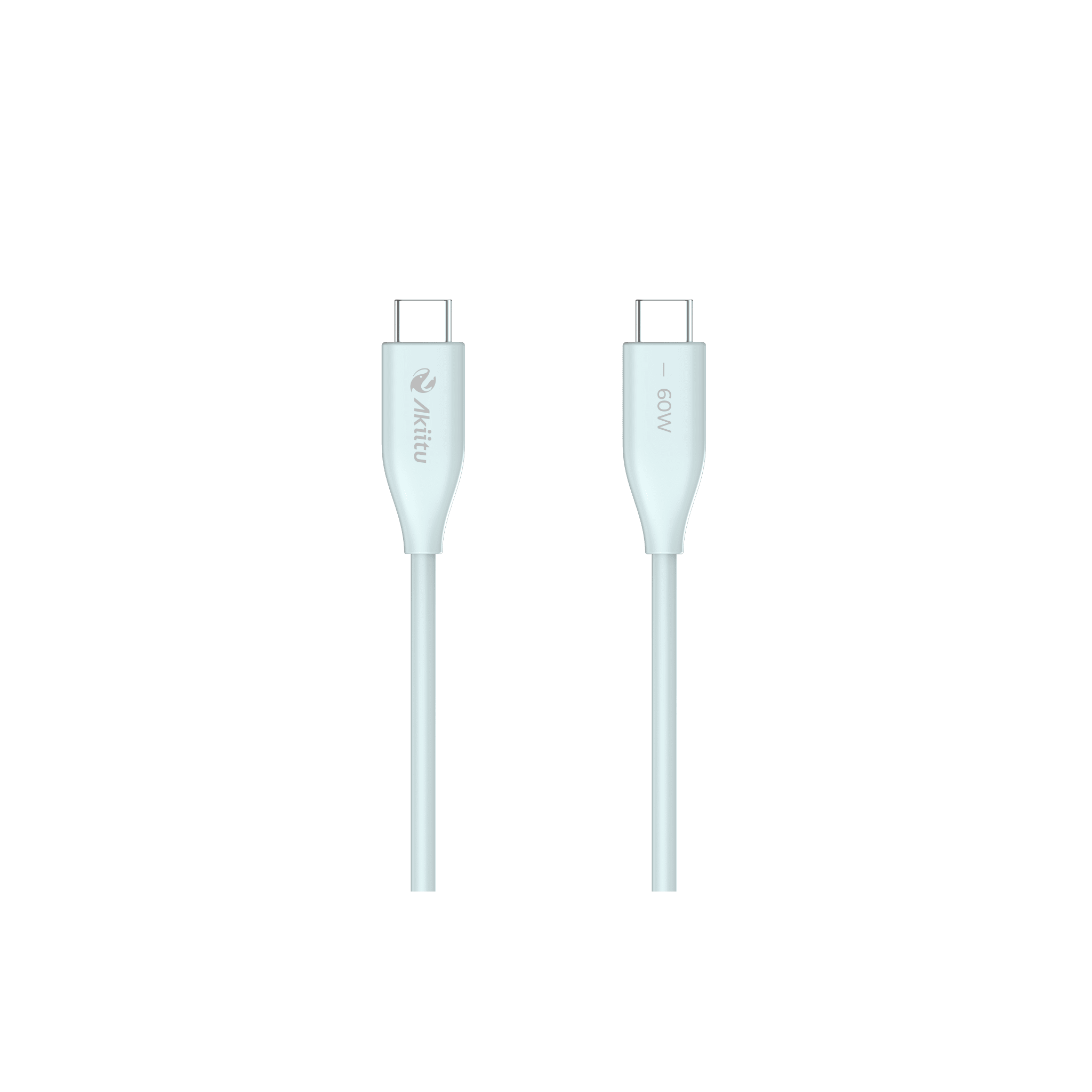 Cable de Carga USB-C a C / 1.5 Metros (4.92 Pies) / Tecnología GaN (Nitruro de Galio) / Fast-Charging / Potencia 60W / Velocidad Transferencia 480 Mbps / Material Silicona No Tóxica / Conector Aluminio Anodizado