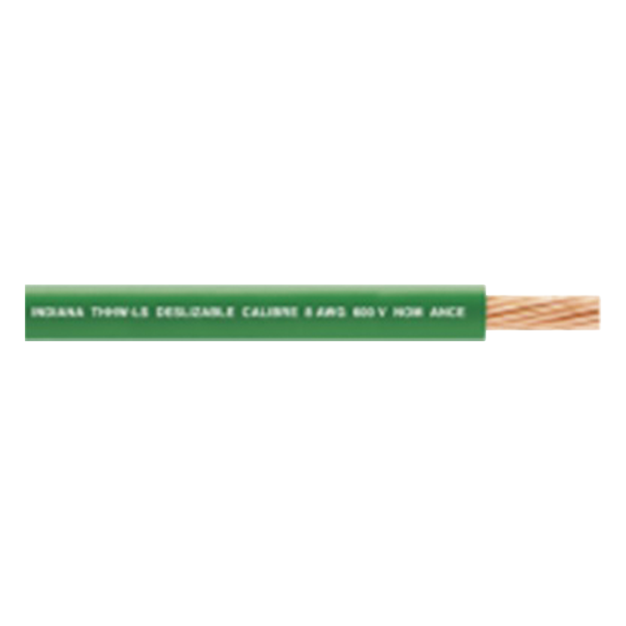 Cable THW-LS / Calibre 10 AWG / 19 Hilos / Verde / Bobina 100 m (328 ft) — INDIANA · SKU SLY-304-GRN/100