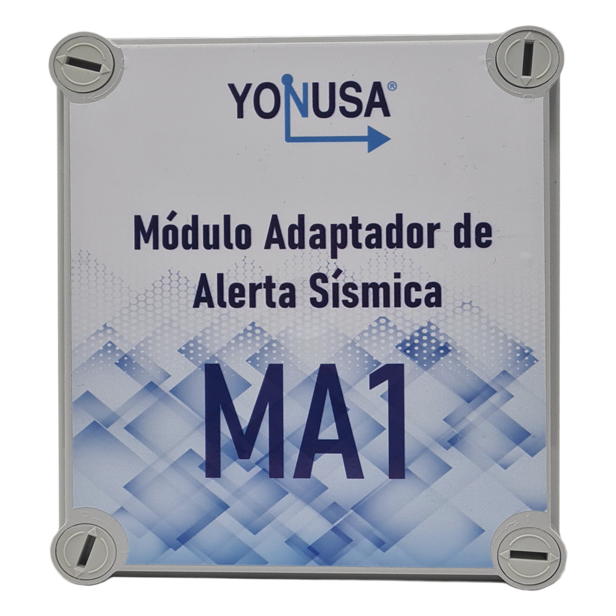 Módulo Adaptador para Alerta Sísmica / Fuente 13.5VDC 2A / Respaldo 7 Días / Entrada AC 127/220V / Conector 3.5 mm — YONUSA · SKU YAS-MOD