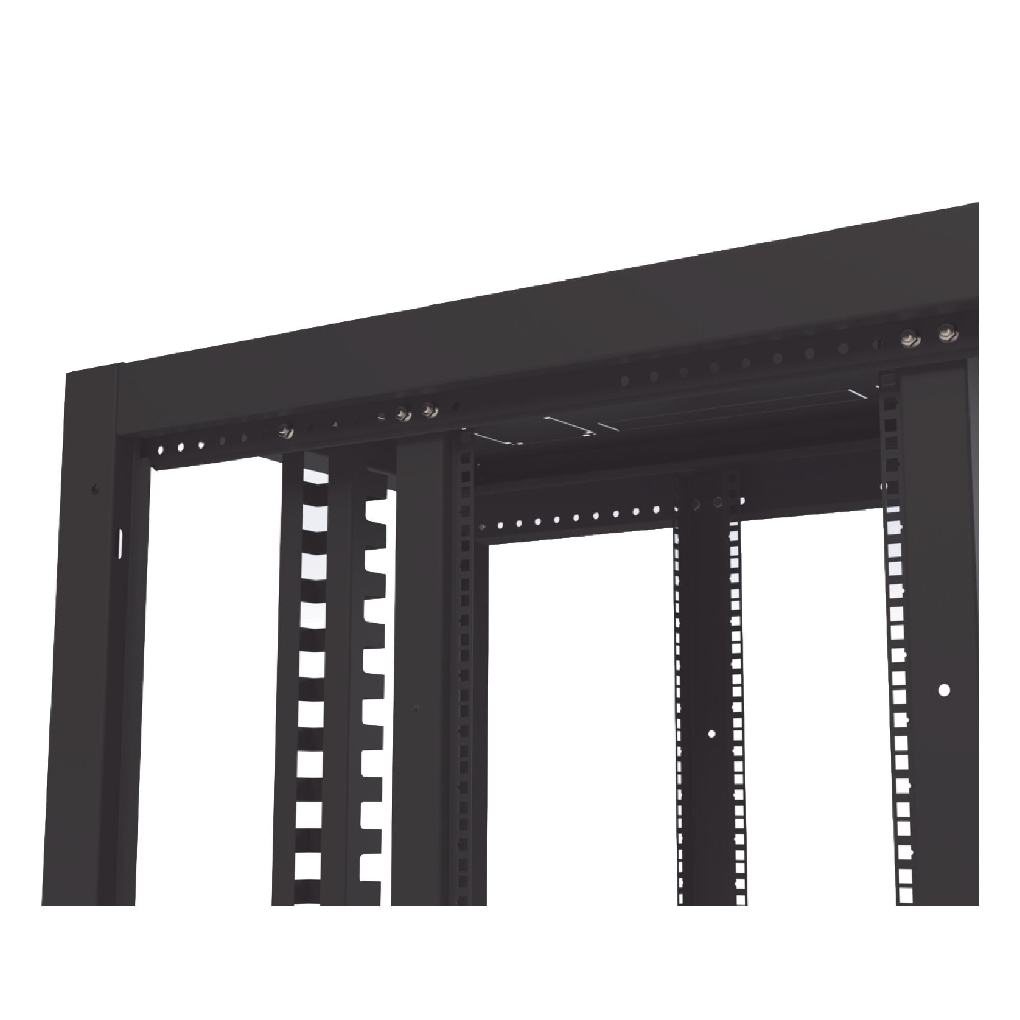 Gabinete Rack de Piso / 19" Estándar / 42UR / 600 mm x 1000 mm / Acero / Puerta con Cristal Templado