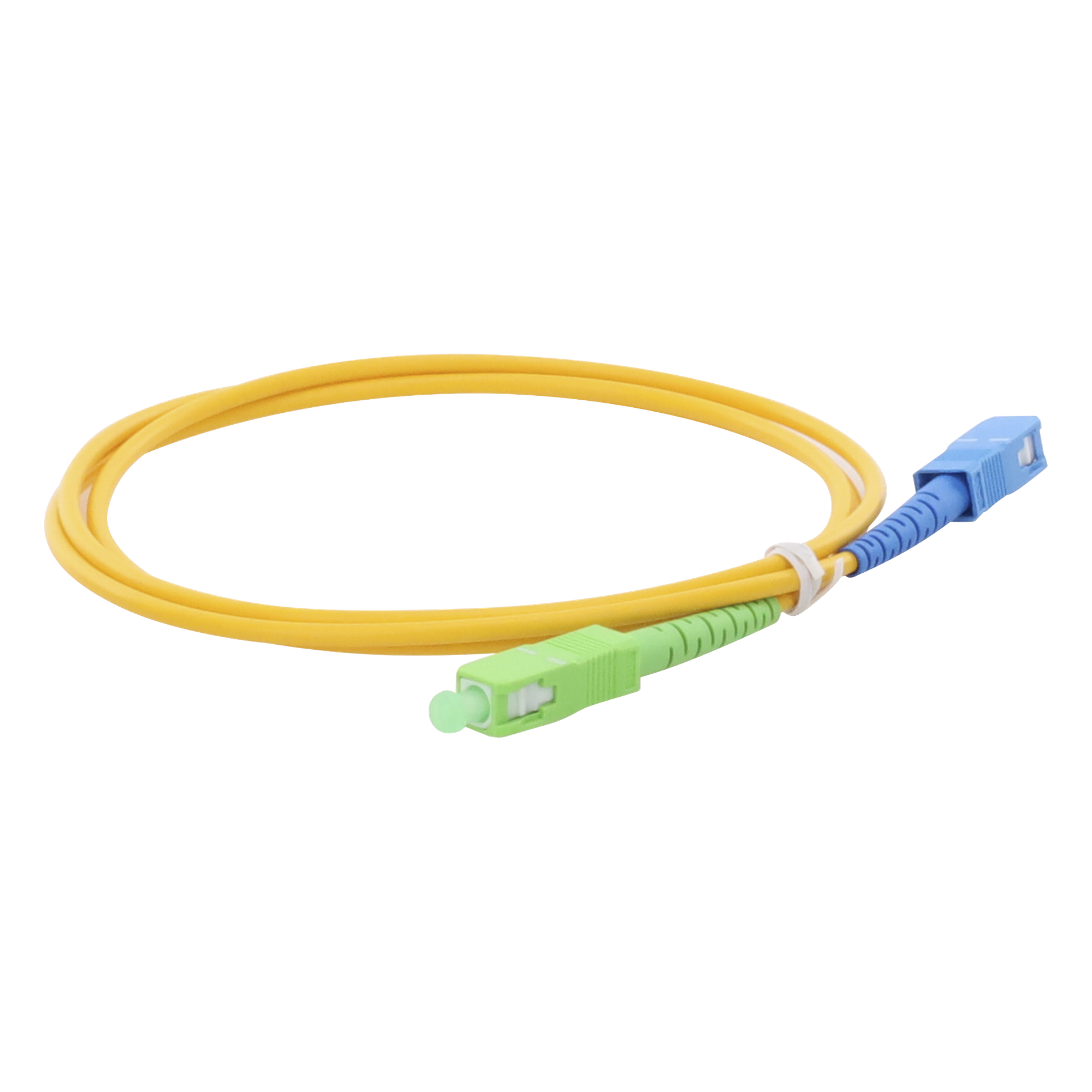 Jumper de Fibra Óptica / Monomodo OS2 G.652D / SC/APC-SC/UPC / Simplex / 1 m (3.28 ft) / Forro PVC 2 mm — LINKEDPRO BY EPCOM · SKU LPSM3SCASCUS1